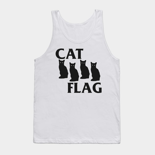 Cat Flag Tank Top by darklordpug